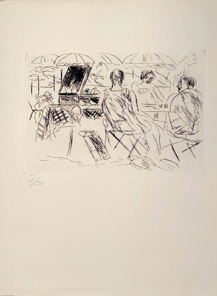 Etching Dunoyer De Segonzac - Plage, ca.