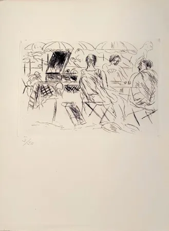 Etching Dunoyer De Segonzac - Plage, ca.