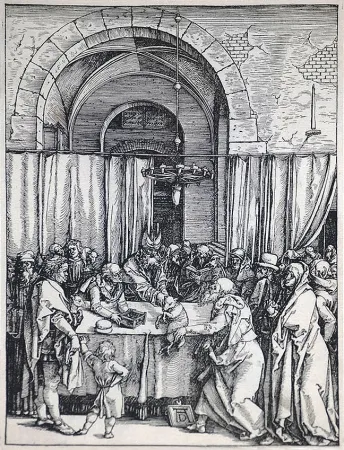 Woodcut Durer - The Rejection of Joachim's Offering (The Life of the Virgin), c. 1504