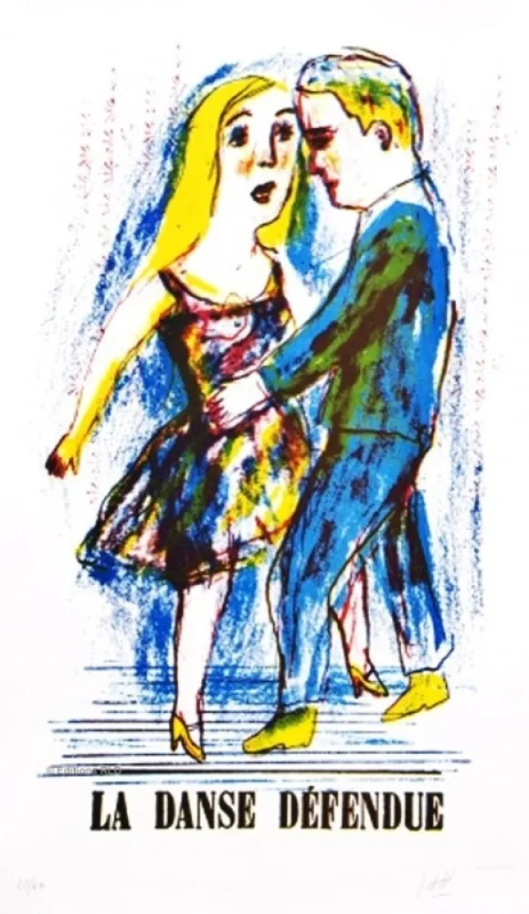 Lithograph Dutertre - Danse Défendue