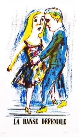 Lithograph Dutertre - Danse Défendue