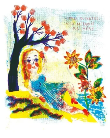 Lithograph Dutertre - Sophie Dutertre à la Métairie Bruyère