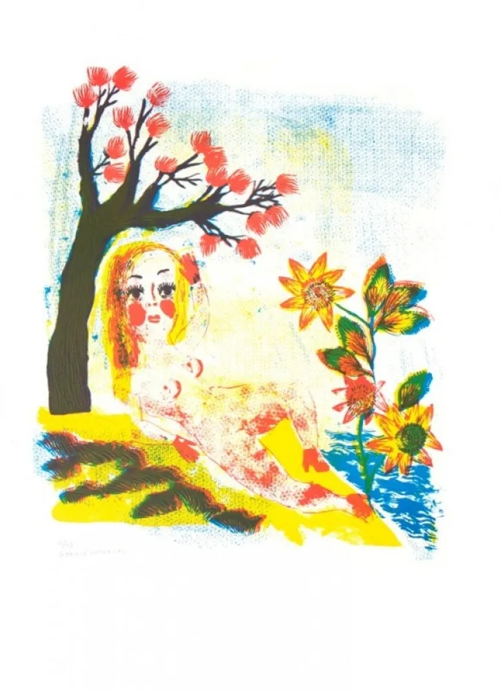 Lithograph Dutertre - TOUTE NUE