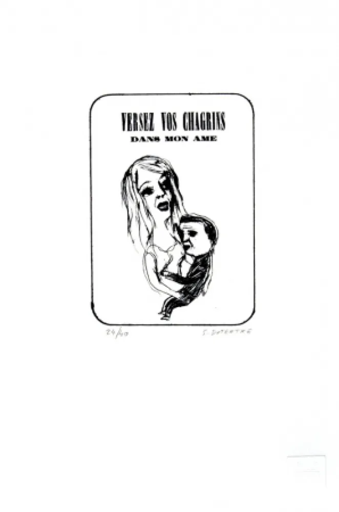 Lithograph Dutertre - Versez vos chagrins