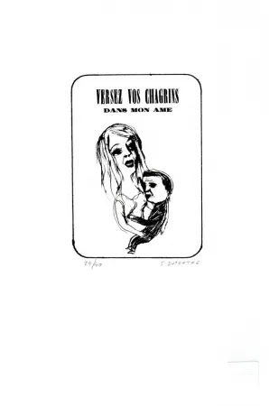 Lithograph Dutertre - Versez vos chagrins