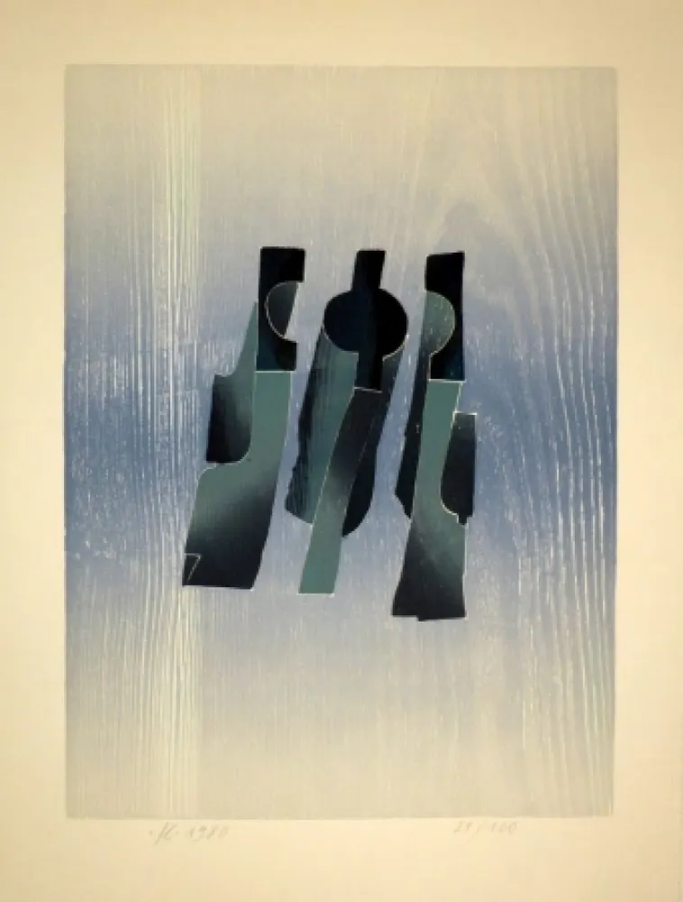 Woodcut Eggenschwiler - Lettern