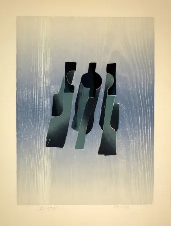 Woodcut Eggenschwiler - Lettern