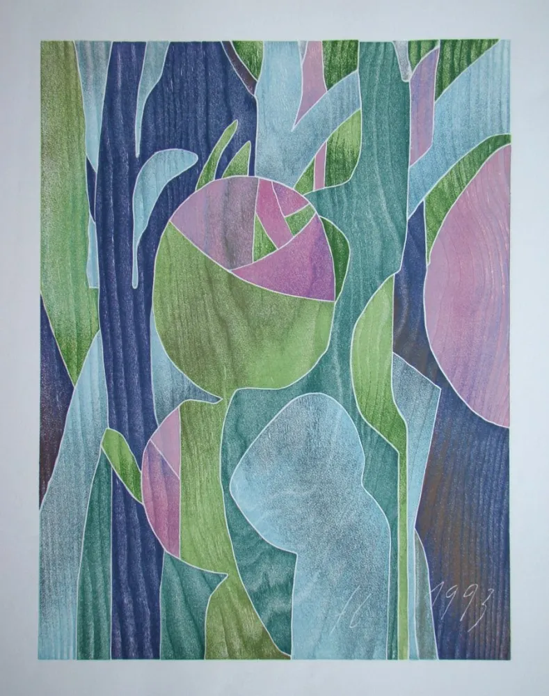 Woodcut Eggenschwiler - Morgentau