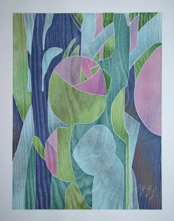 Woodcut Eggenschwiler - Morgentau