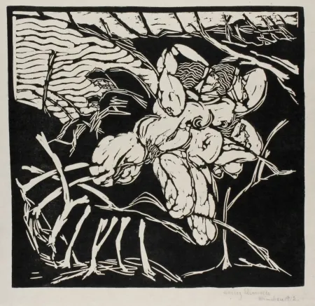 Linocut Ehmsen - Furien (Furies)