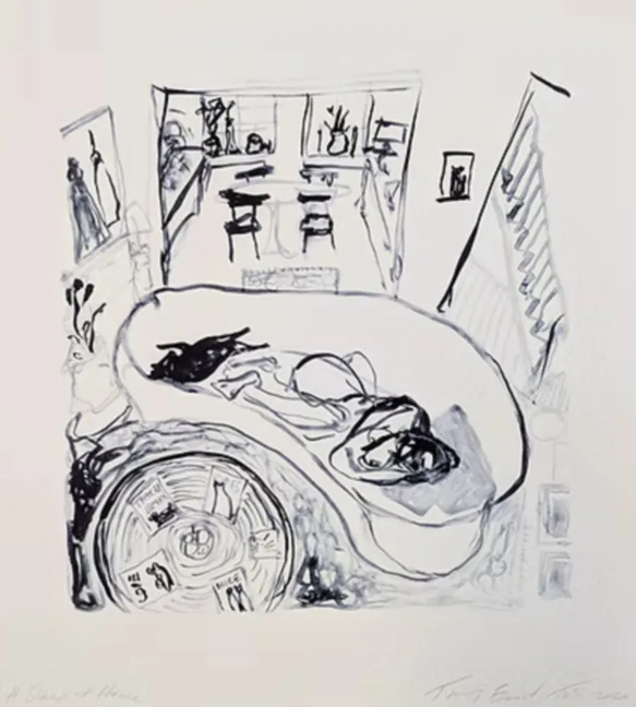 Lithograph Emin - A Sleep at Home