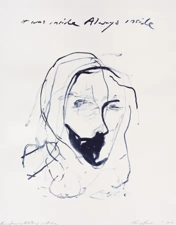 Lithograph Emin - Even Saying Nothing Is a Lie