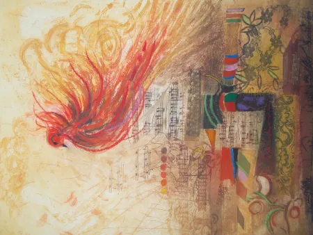 Etching Engel - L'oiseau de feu II