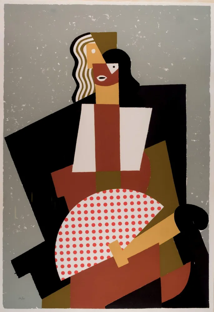 Screenprint Equipo Cronica - Abanico de lunares