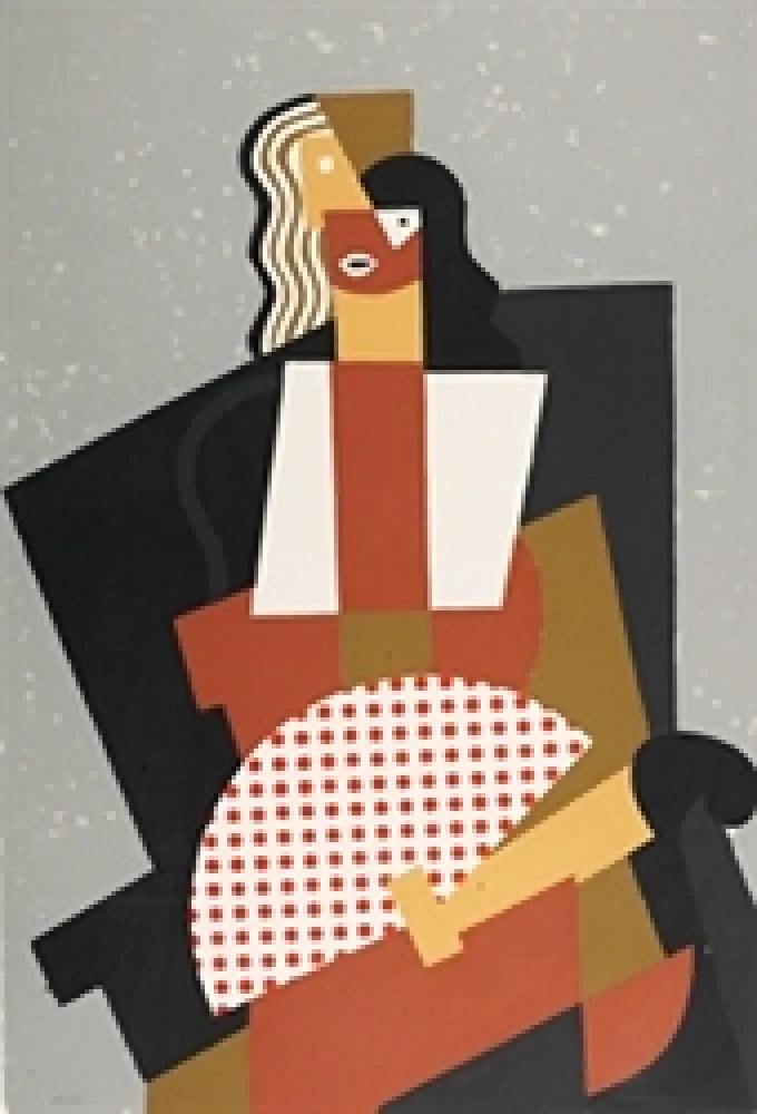 Screenprint Equipo Cronica - Abanico de lunares