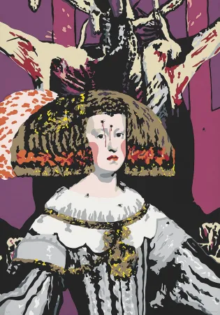 Screenprint Equipo Cronica - Mariana y las moscas, from Compositions Series