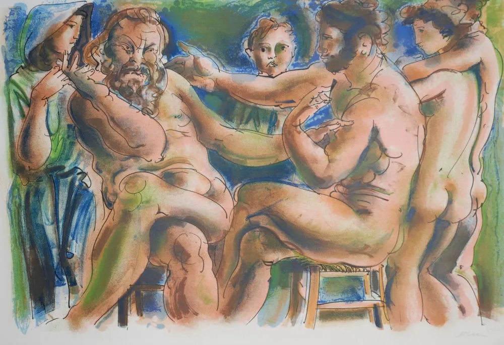 Lithograph Erni - Réflexions simples sur le corps