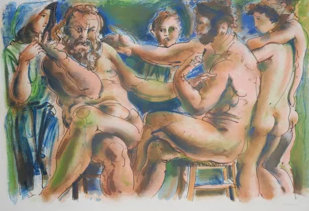 Lithograph Erni - Réflexions simples sur le corps