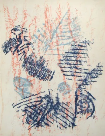 Lithograph Ernst - Composition abstrait