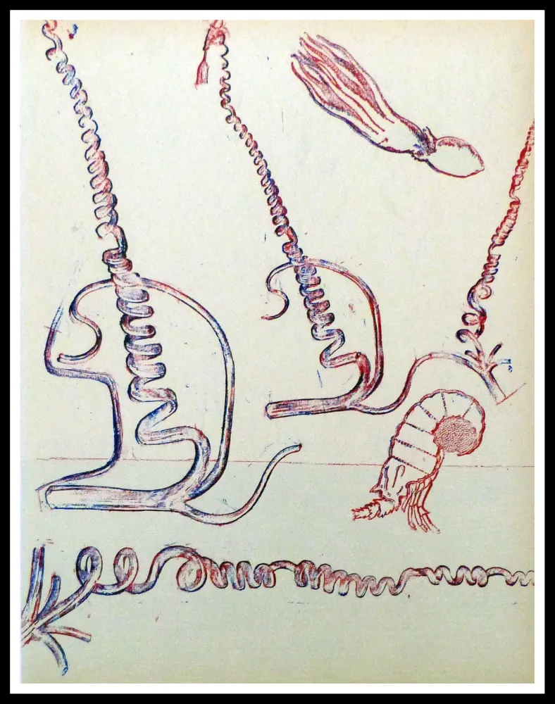 Lithograph Ernst - Composition surréaliste 