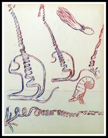 Lithograph Ernst - Composition surréaliste 