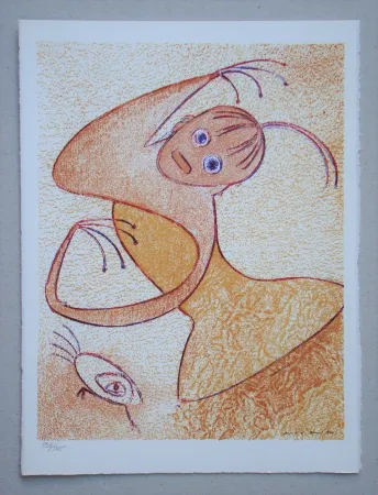 Lithograph Ernst - Hommage à San Lazzaro