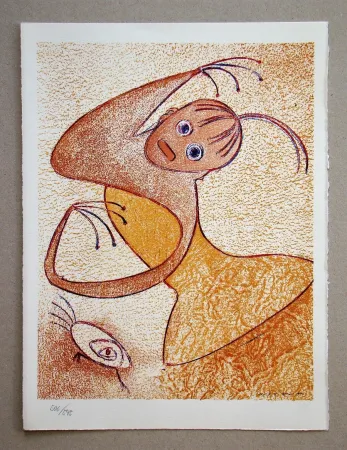 Lithograph Ernst - Hommage à San Lazzaro