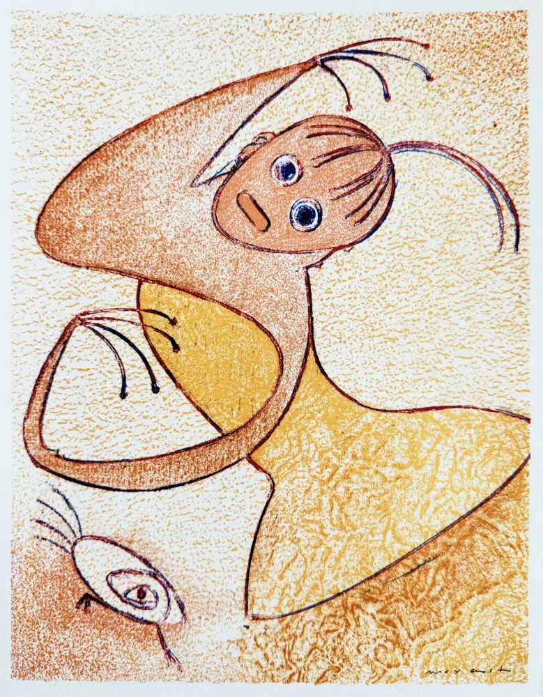 Lithograph Ernst - Hommage à San Lazzaro