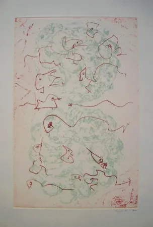 Etching And Aquatint Ernst - Les Chiens Ont Soif