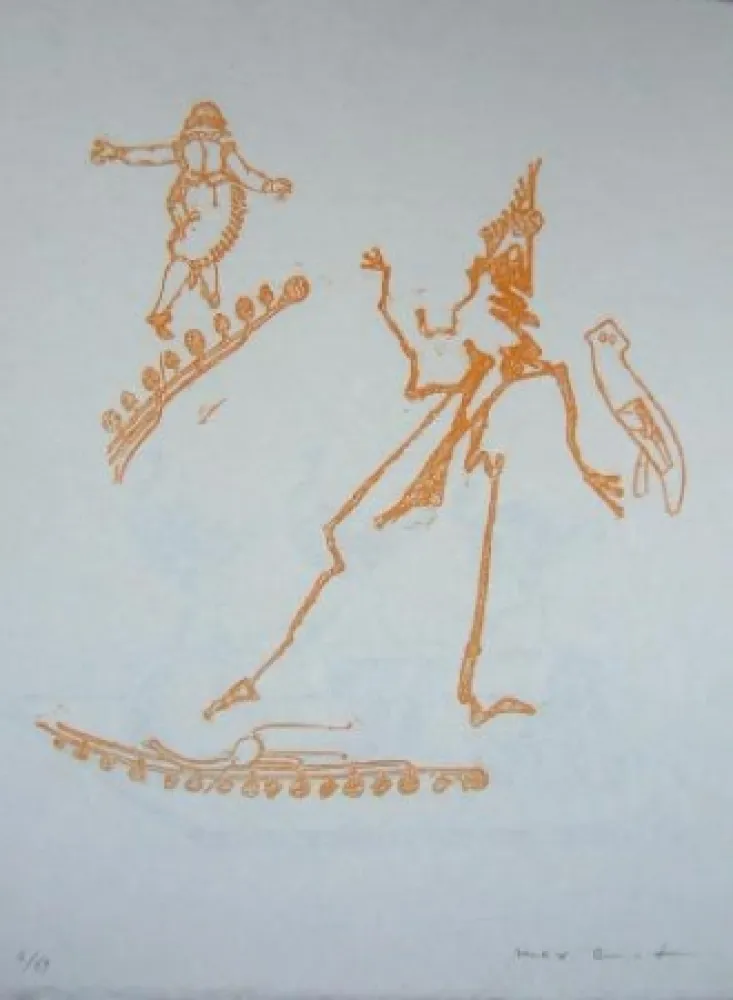 Lithograph Ernst - Lewis Carroll's Wunderhorn 15