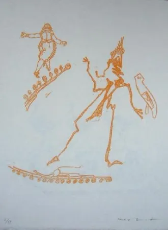 Lithograph Ernst - Lewis Carroll's Wunderhorn 15