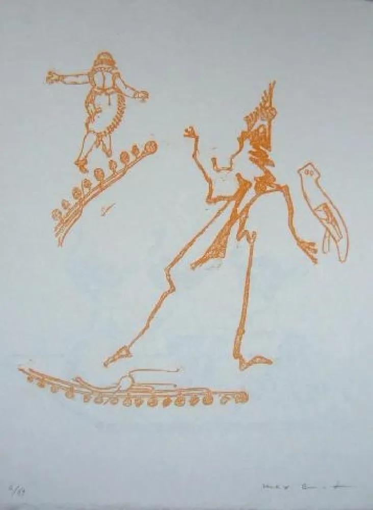 Lithograph Ernst - Lewis Carroll's Wunderland 15