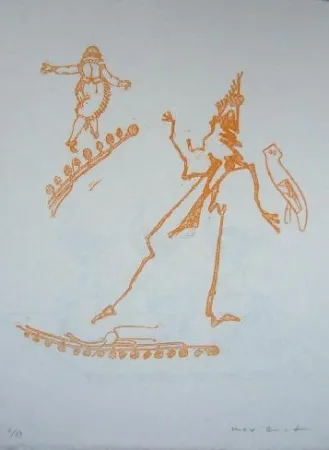 Lithograph Ernst - Lewis Carroll's Wunderland 15