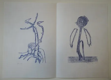 Illustrated Book Ernst - Max Ernst - Jean Tardieu. 24 Frottagen