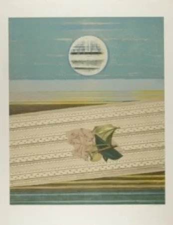 Lithograph Ernst - Mer et soleil