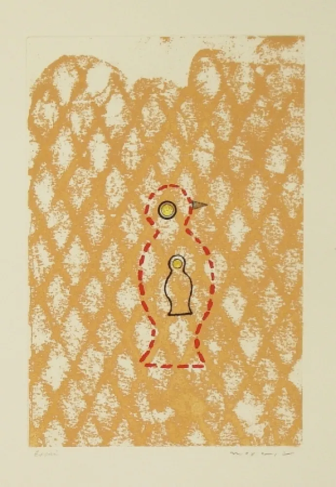 Etching And Aquatint Ernst - Oiseau