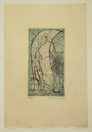 Etching And Aquatint Ernst - Oiseau vierge