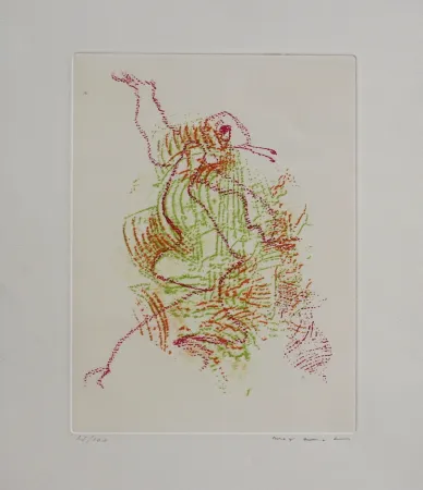 Etching And Aquatint Ernst - Par dessus les moulins