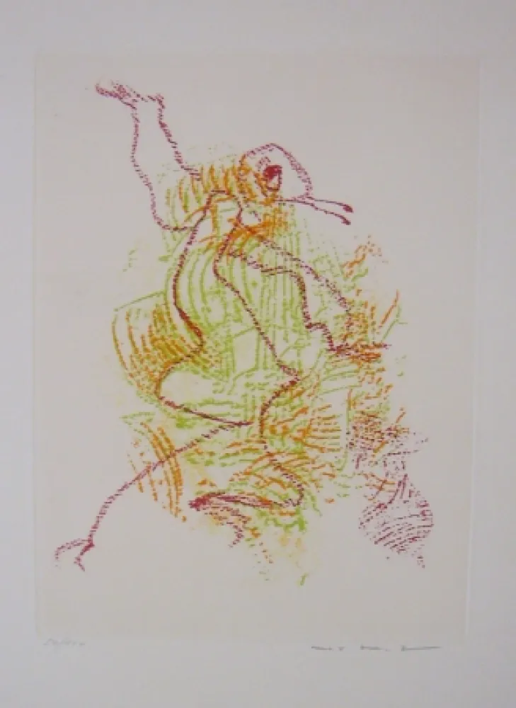 Etching And Aquatint Ernst - Par dessus les moulins