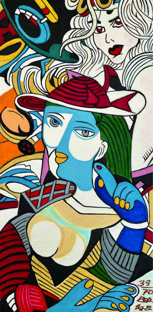 Etching Erro - FEMME AU CHAPEAU