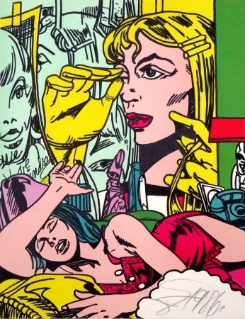 Lithograph Erro - Portrait de femme