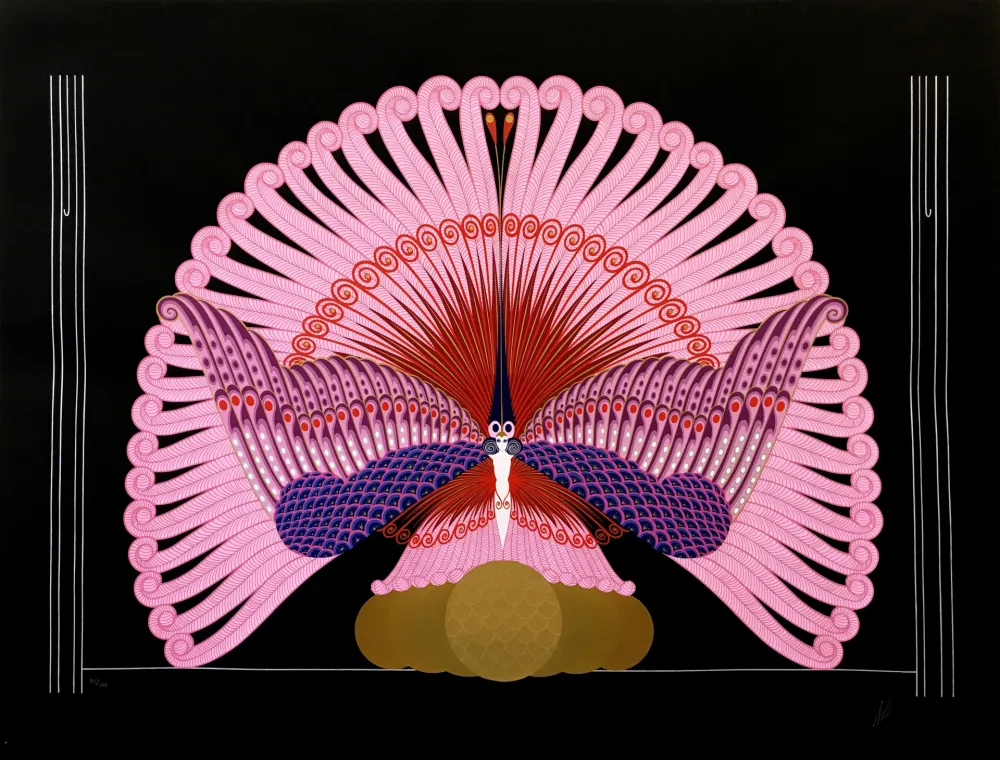 Screenprint Erte - PHOENIX TRIUMPHANT