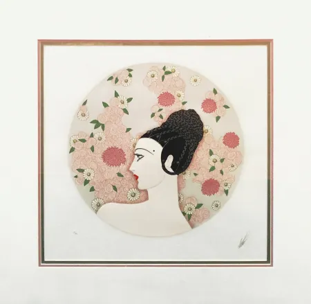 Screenprint Erte - ROSES