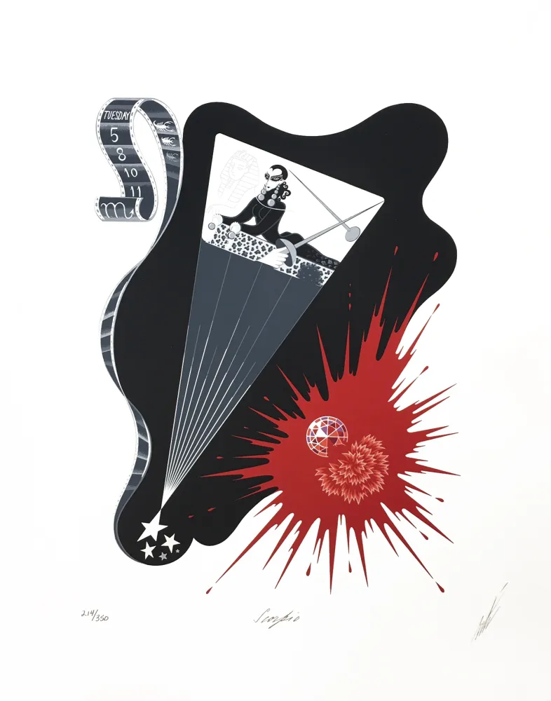 Screenprint Erte - SCORPIO