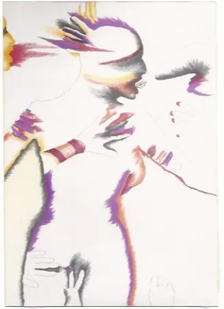 Lithograph Escobar - Lizard Mouth