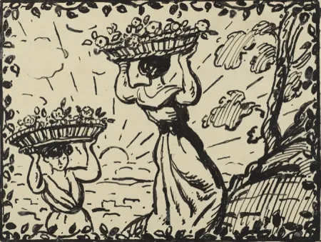 No Technical Espagnat (D') - La récolte des roses circa 1906