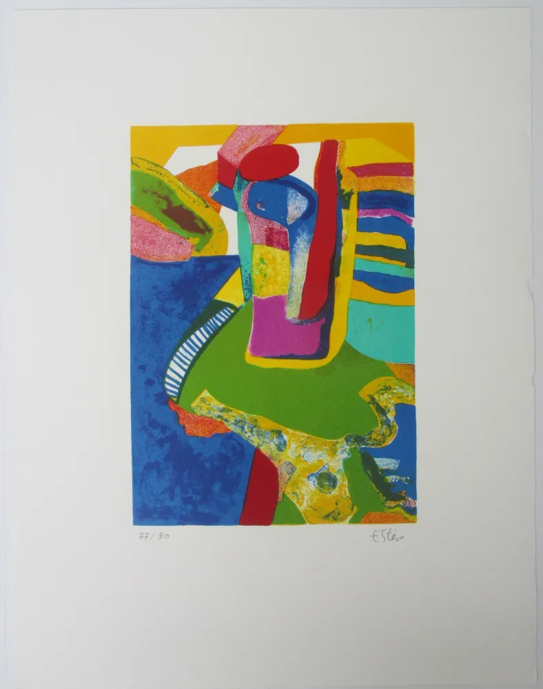 Lithograph Esteve - Agria