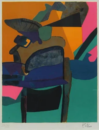 Lithograph Esteve - Bossaille