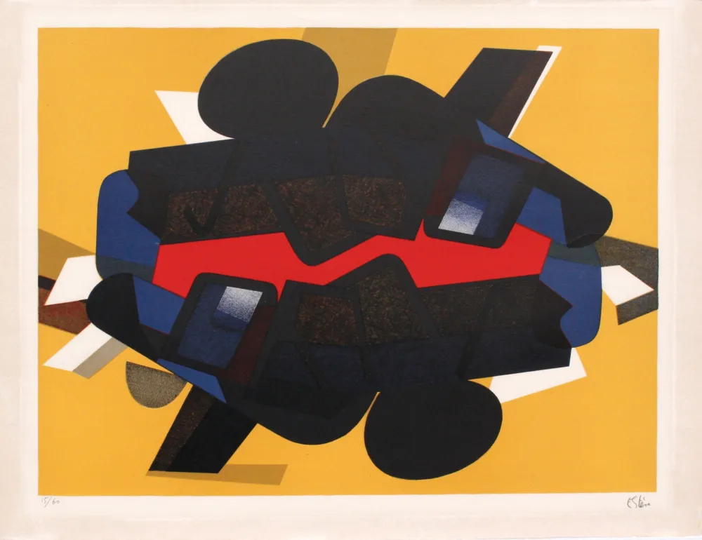 Lithograph Esteve - Chambrure