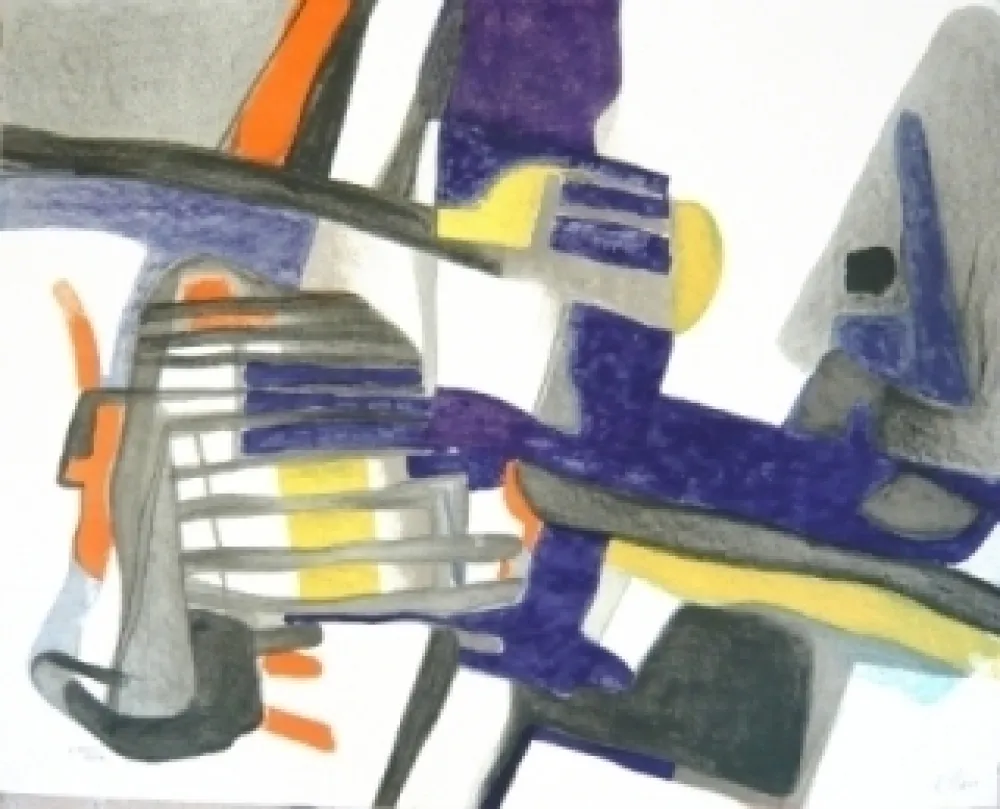 Lithograph Esteve - Composition